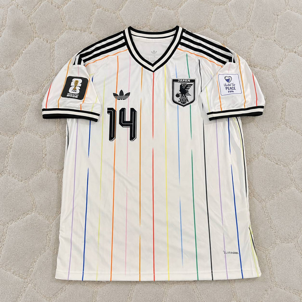 Junya Ito Japan 2026 World Cup Away White Football Jersey Trikot Maillot