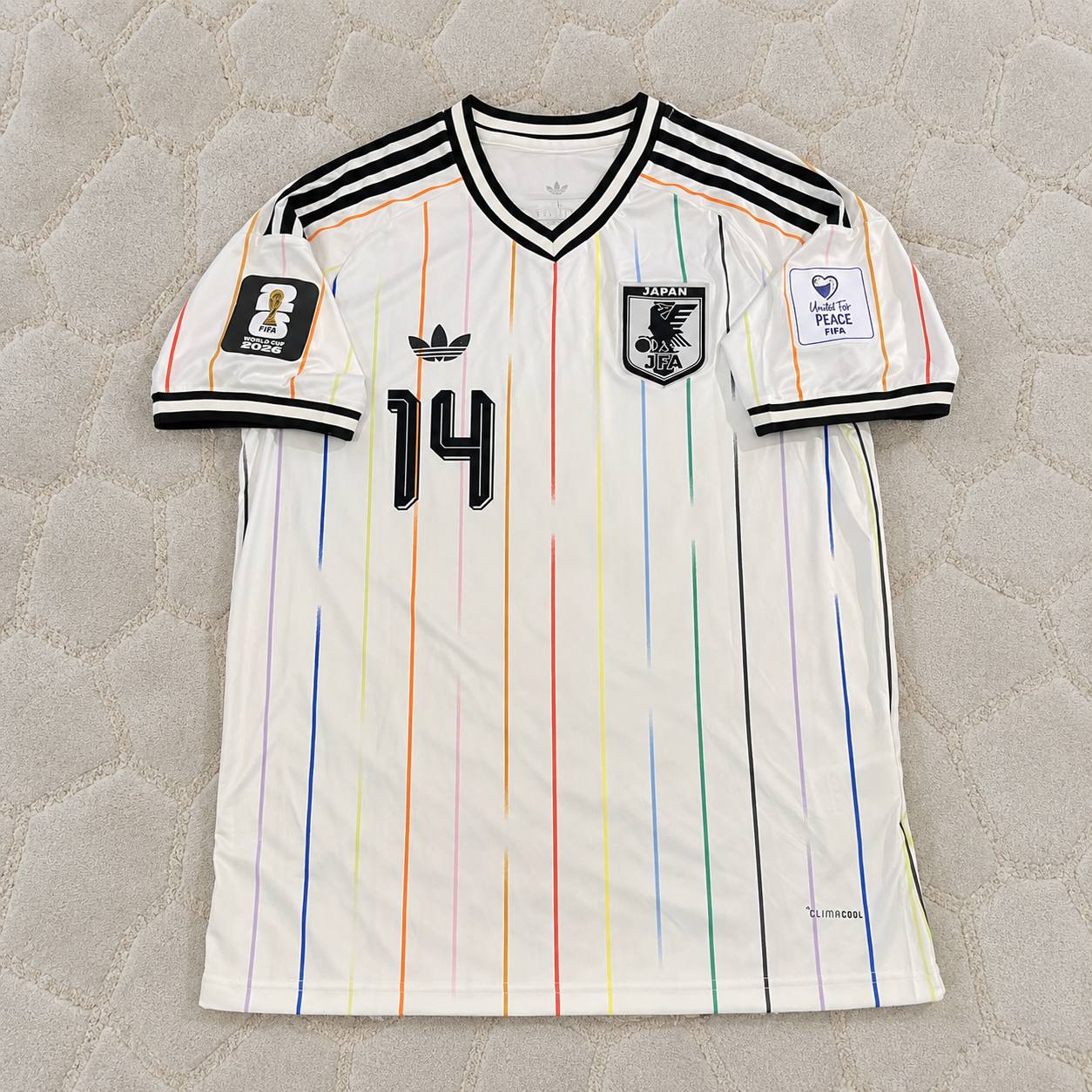 Junya Ito Japan 2026 World Cup Away White Football Jersey Trikot Maillot