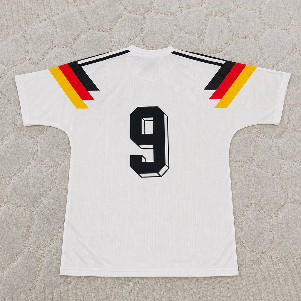 Rudi Völler Germany Deutschland 1990 Weltmeisterschaft Retro Fußballtrikot