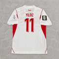 Kenan Yıldız #11 Turkey Türkiye 2026 World Cup Away White  Football Jersey