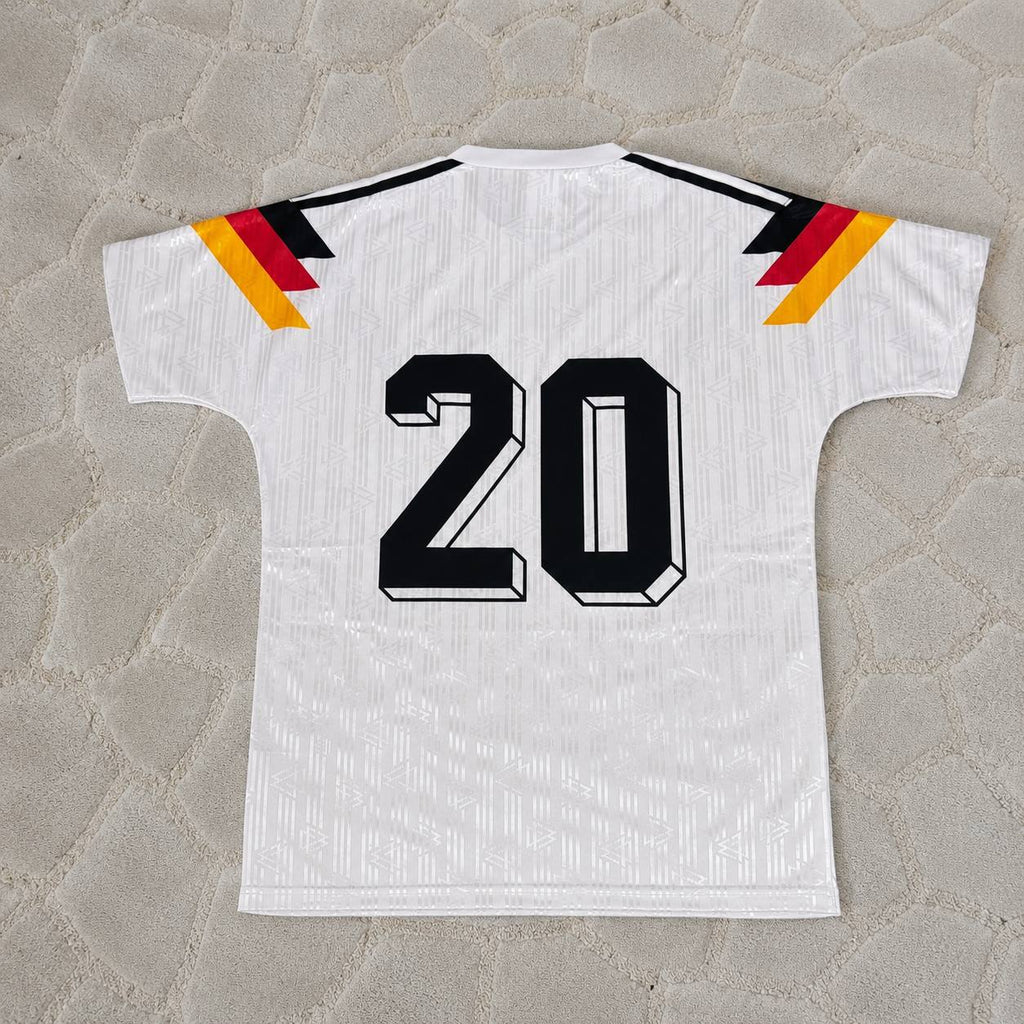 Olaf Thon Germany 1990 World Cup Retro Football Jersey Trikot Maillot