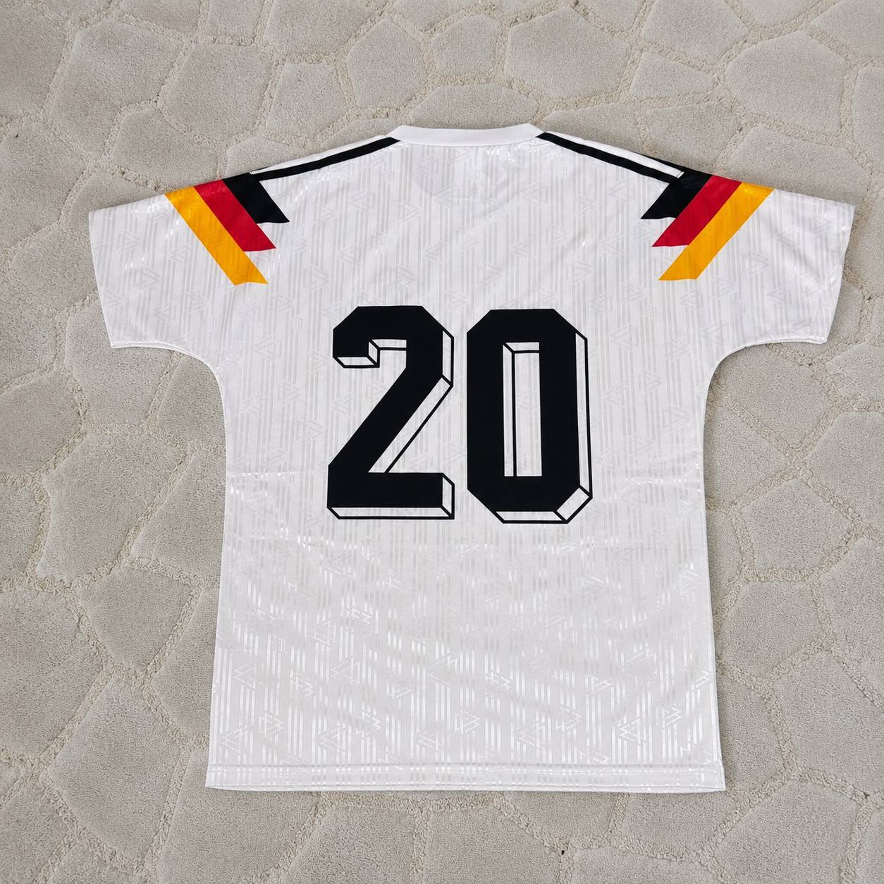 Olaf Thon Germany 1990 World Cup Retro Football Jersey Trikot Maillot