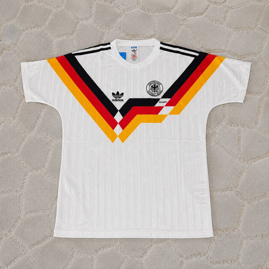 Olaf Thon Germany 1990 World Cup Retro Football Jersey Trikot Maillot