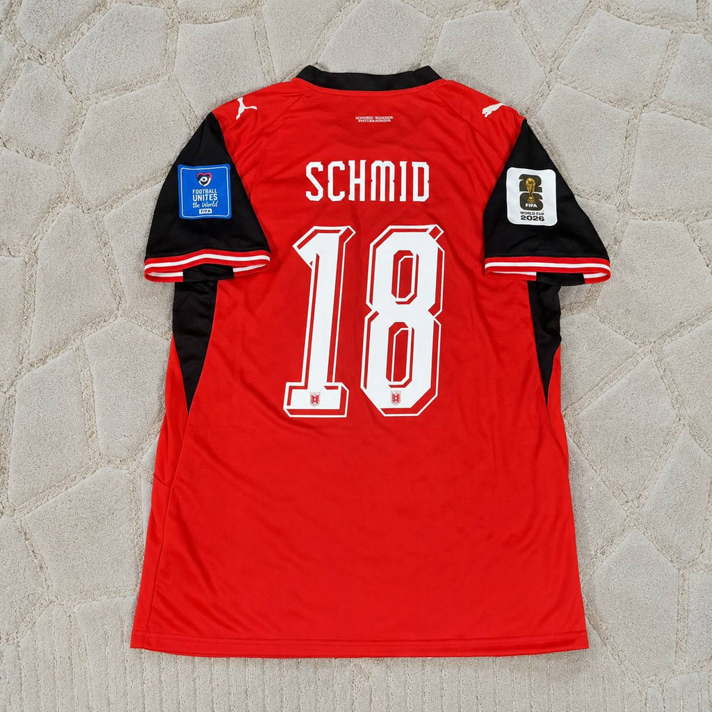Romano Schmid #18 Austria 2026 World Cup Kit Jersey