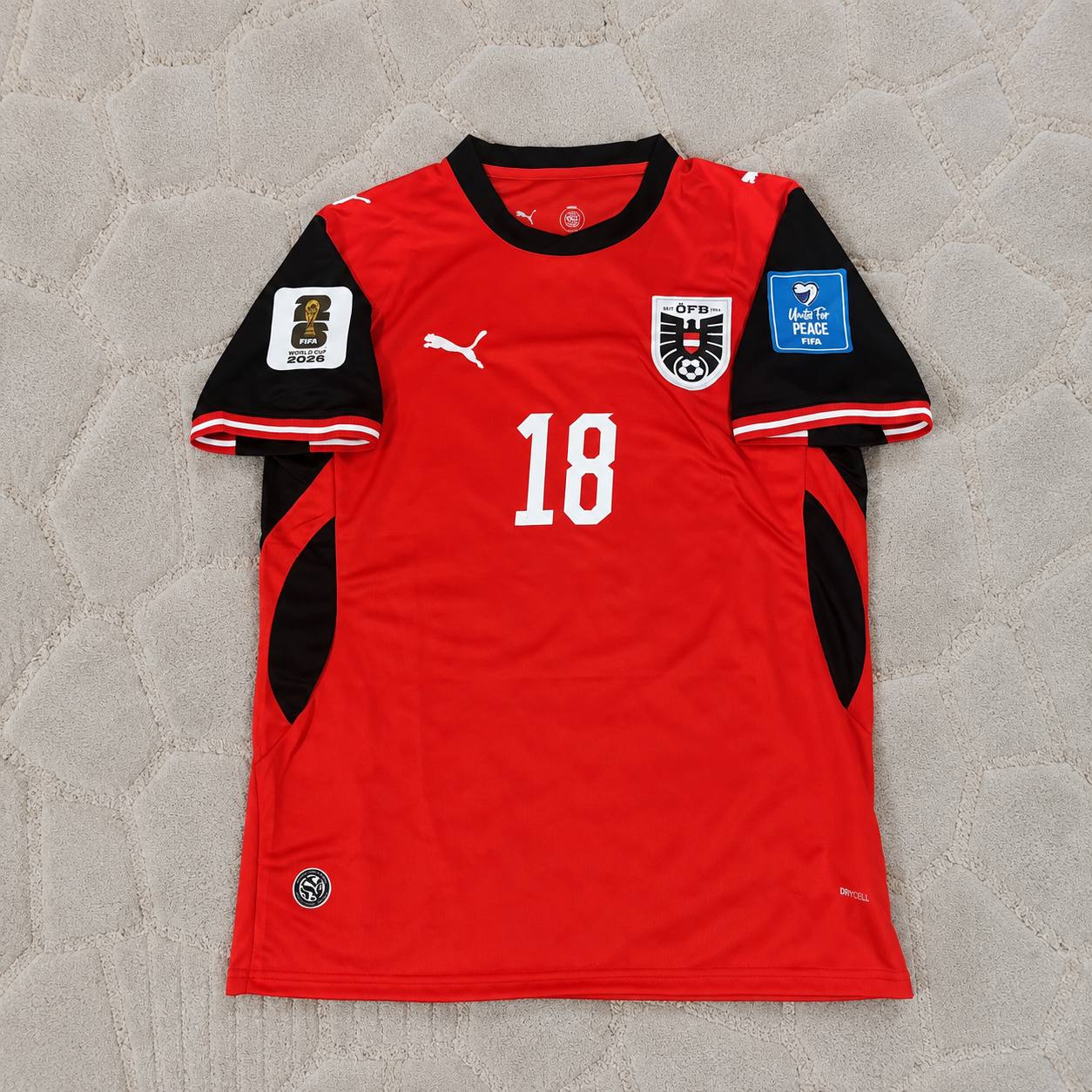 Romano Schmid #18 Austria 2026 World Cup Kit Jersey
