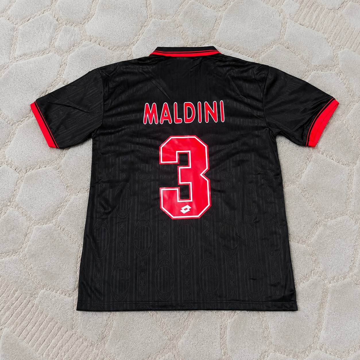 Paolo Maldini AC Milan 1997-1998 Retro Football Jersey