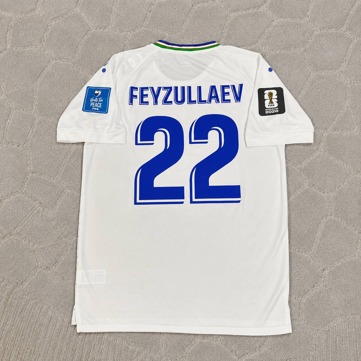 Abbosbek Fayzullaev Uzbekistan 2026 World Cup Football Jersey