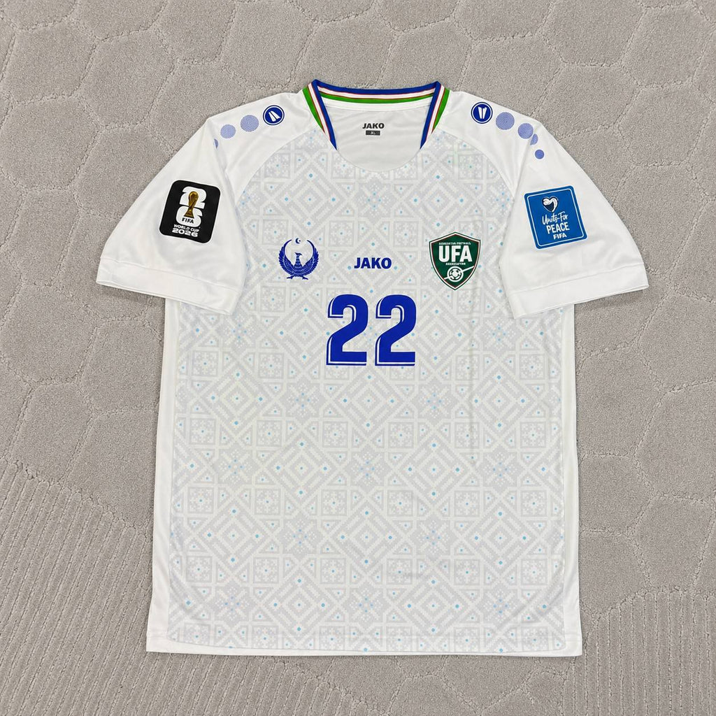 Abbosbek Fayzullaev Uzbekistan 2026 World Cup Football Jersey