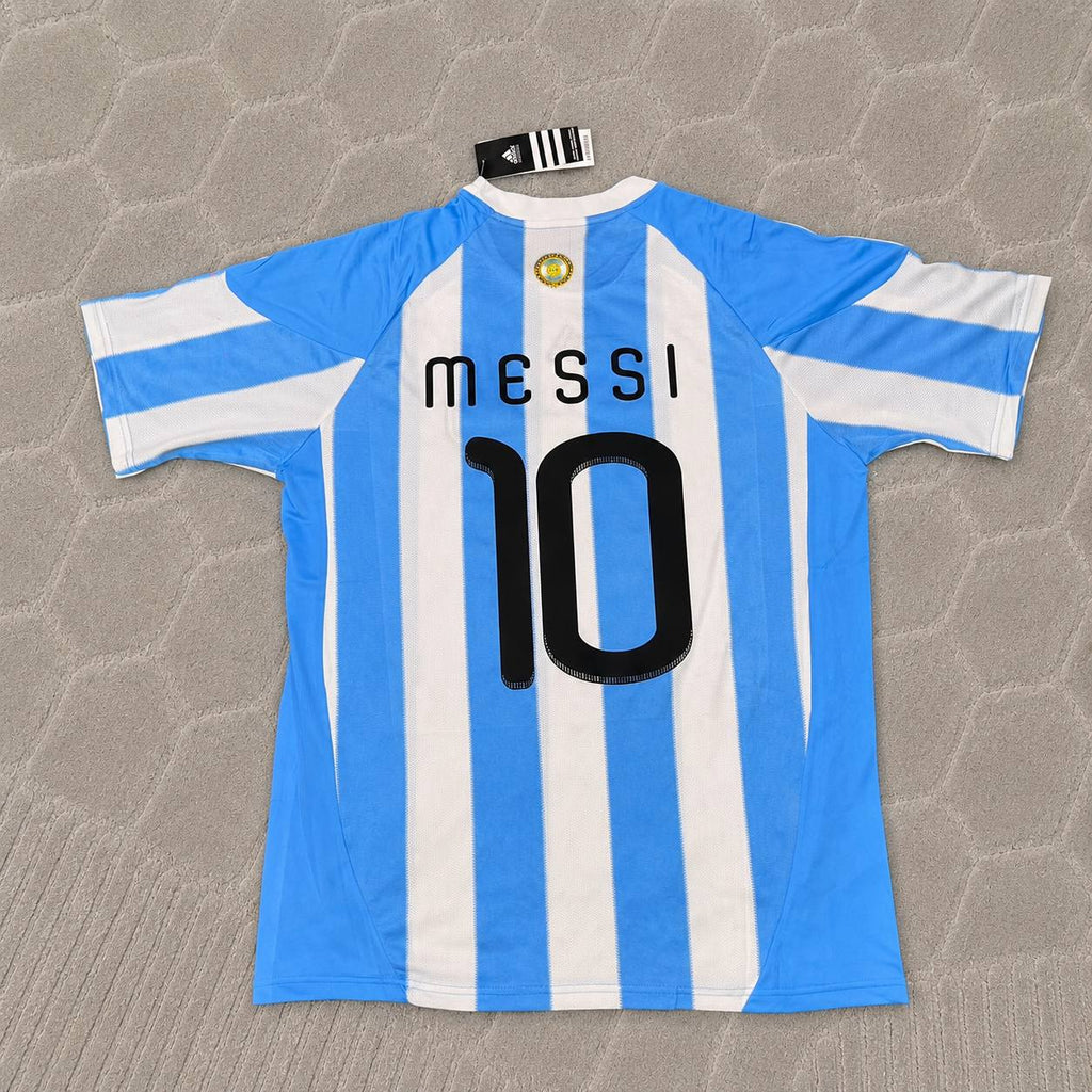 Lionel Messi 10- 2010 World Cup Argentina Retro Jersey