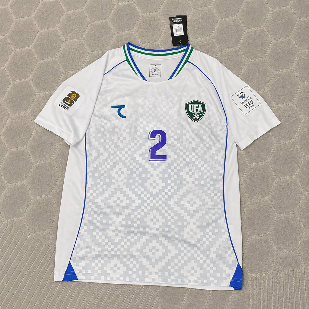 Abdukodir Khusanov Uzbekistan 2026 World Cup Football Jersey