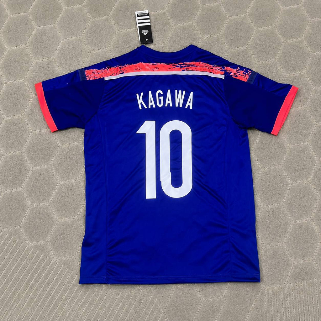 Shinji Kagawa Japan 2014 World Cup Blue Home Retro Jersey