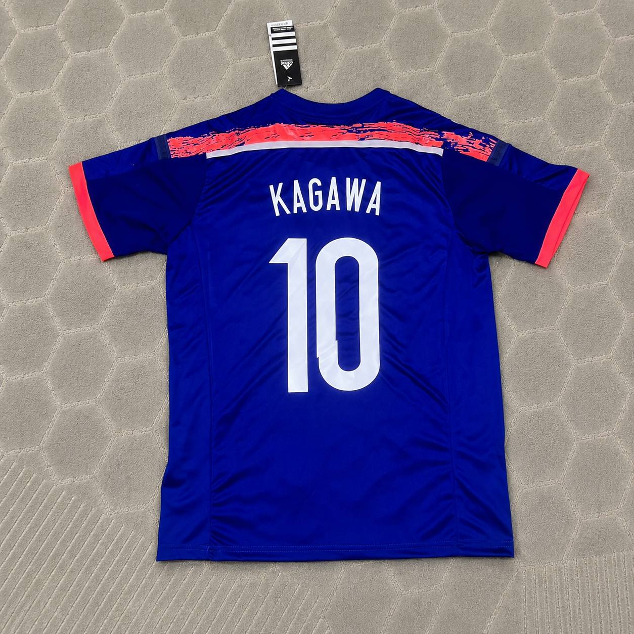 Shinji Kagawa Japan 2014 World Cup Blue Home Retro Jersey