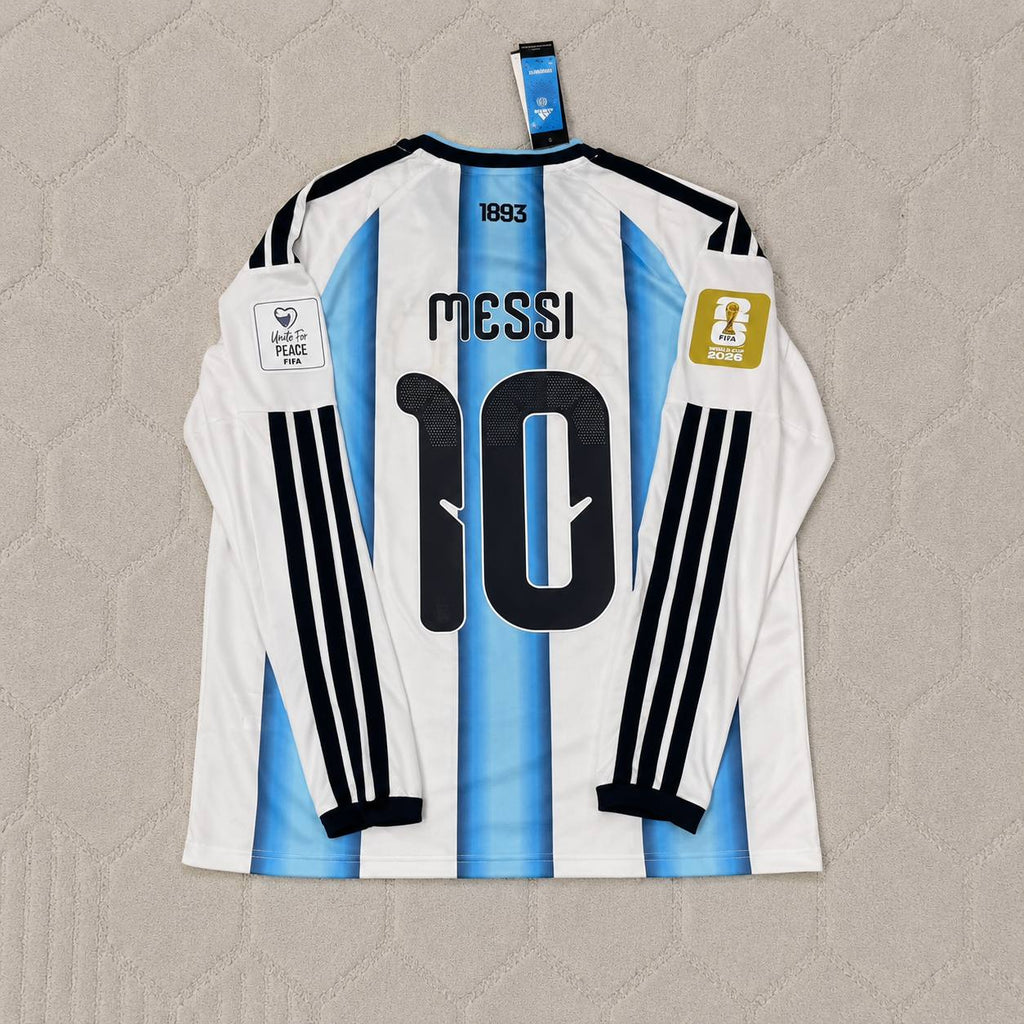 Lionel Messi #10 Argentina 2026 World Cup Long Sleeve Football Jersey Kit
