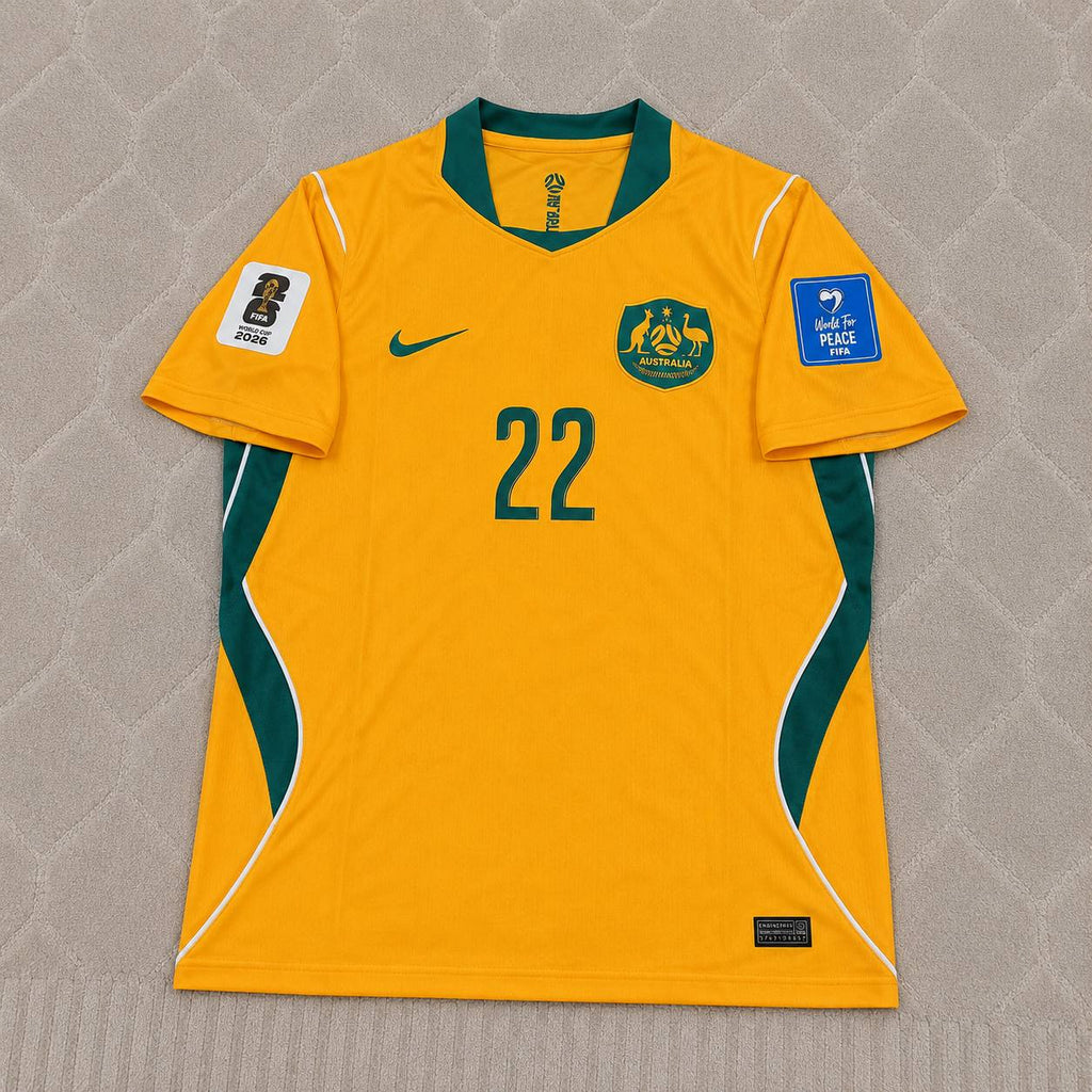 Jackson Irvine Australia 2026 World Cup Football Jersey