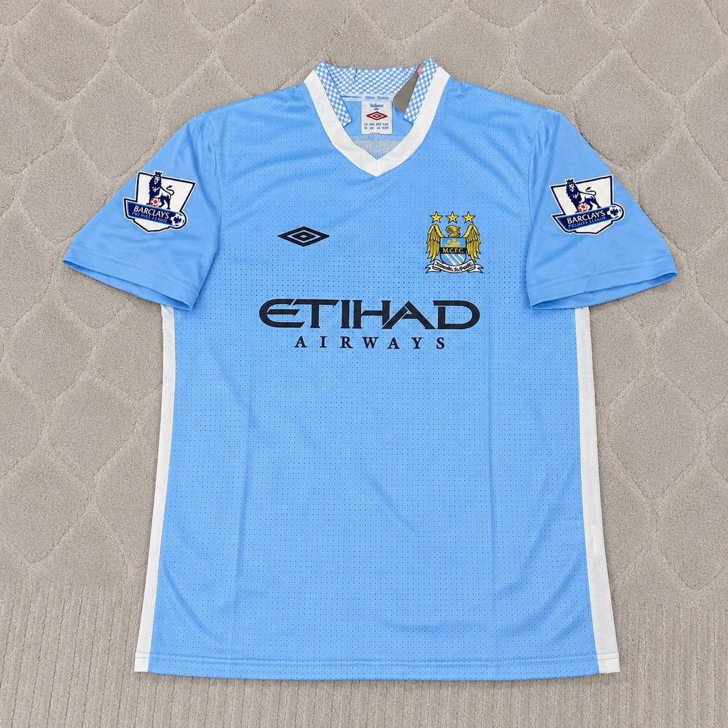 Mario Balotelli 45 Manchester City 2011/12 Home Kit Blue Retro Jersey Trikot Jersey Maillot Soccer Shirt