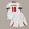 Ollie Watkins #19 England 2026 World Cup KIDS Home White Football Jersey