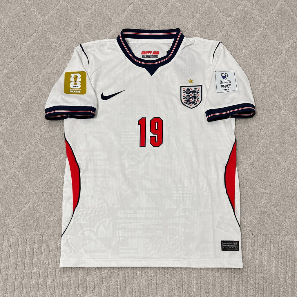 Ollie Watkins #19 England 2026 World Cup Home White Football Jersey