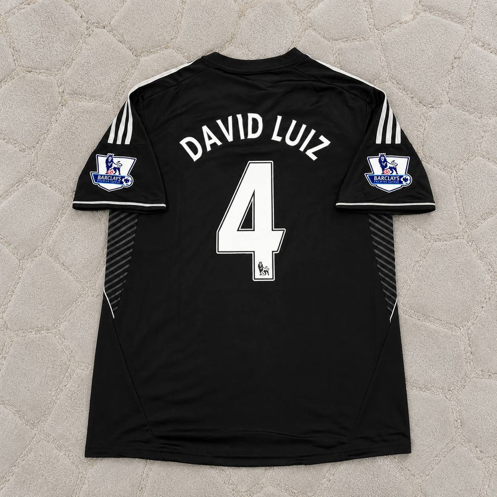 David Luiz Chelsea 2013-14 Black Retro Football Jersey Kit