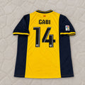 Gabi #14 Atlético Madrid 2013-2014 Away Yellow Football Jersey