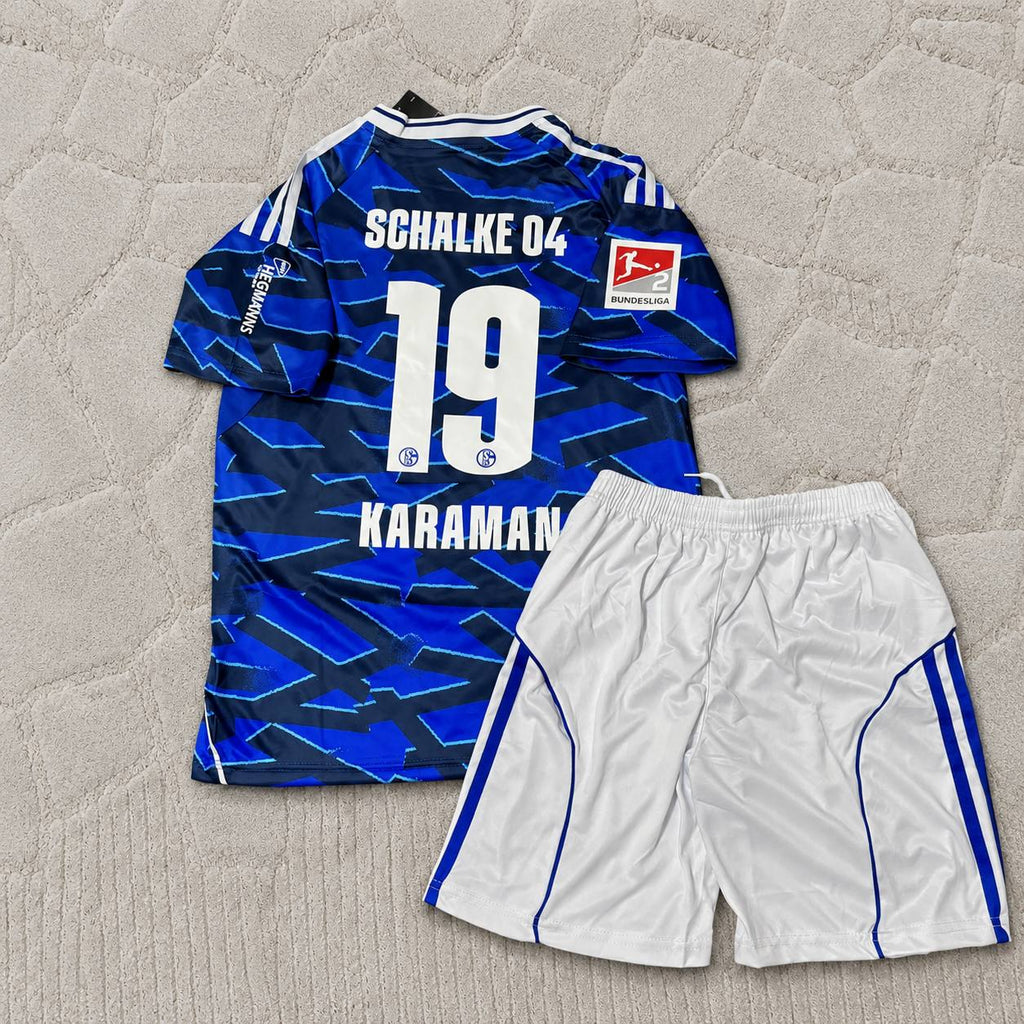 Kenan Karaman #19 Schalke 04 Kinder 2026 Neues Saison Fussballtrikot - Kids
