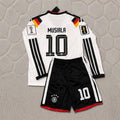 Jamal Musiala 10- Germany 2026 World Cup Kids Long Sleeve Home Football Jersey Kit