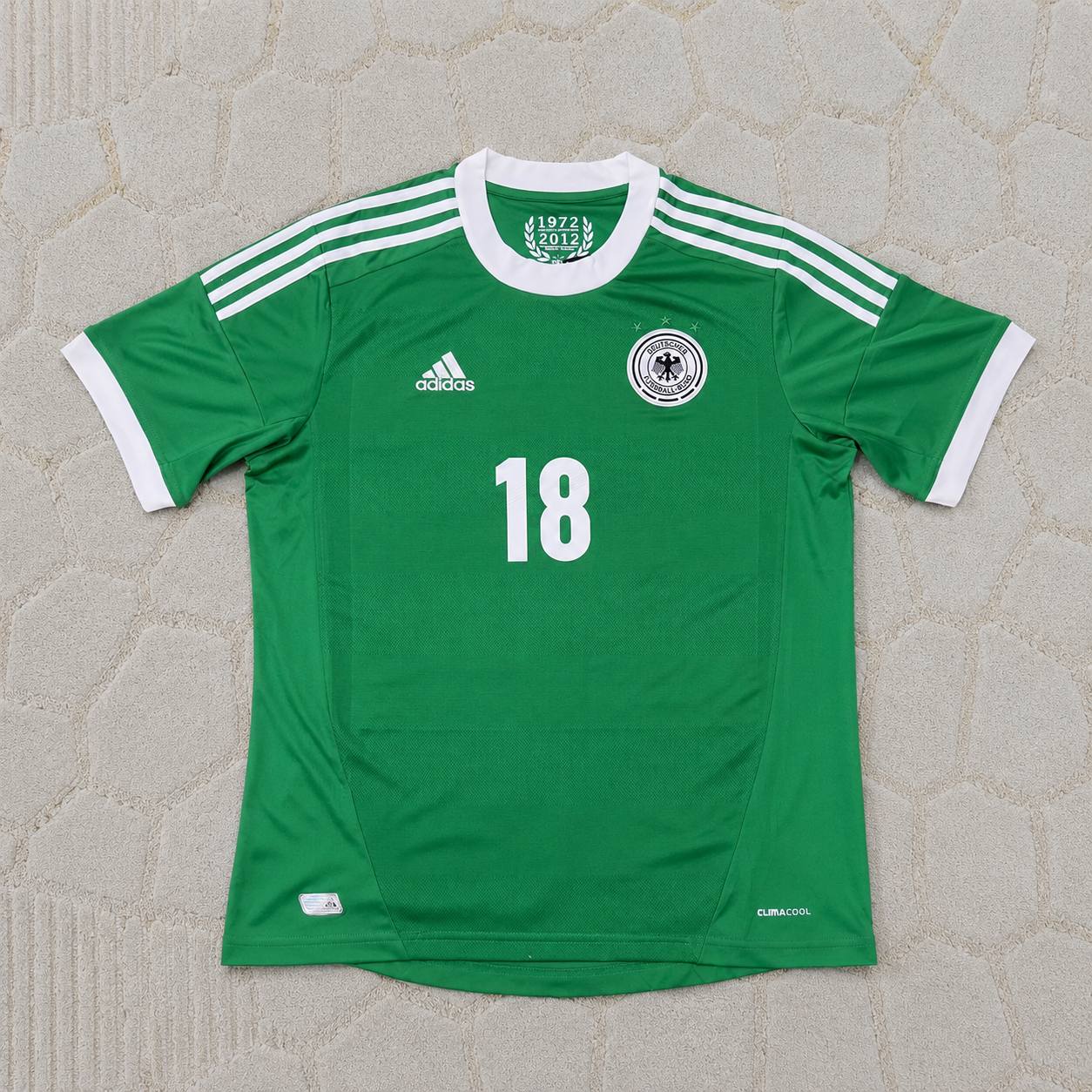 Toni Kroos Germany EURO 2012 Green Retro Football Jersey
