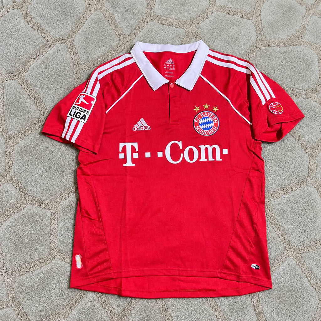 Michael Ballack Bayern Munich 2005 06 Bundesliga Red Home Retro Football Shirt Jersey Kit Trikot Maillot Soccer