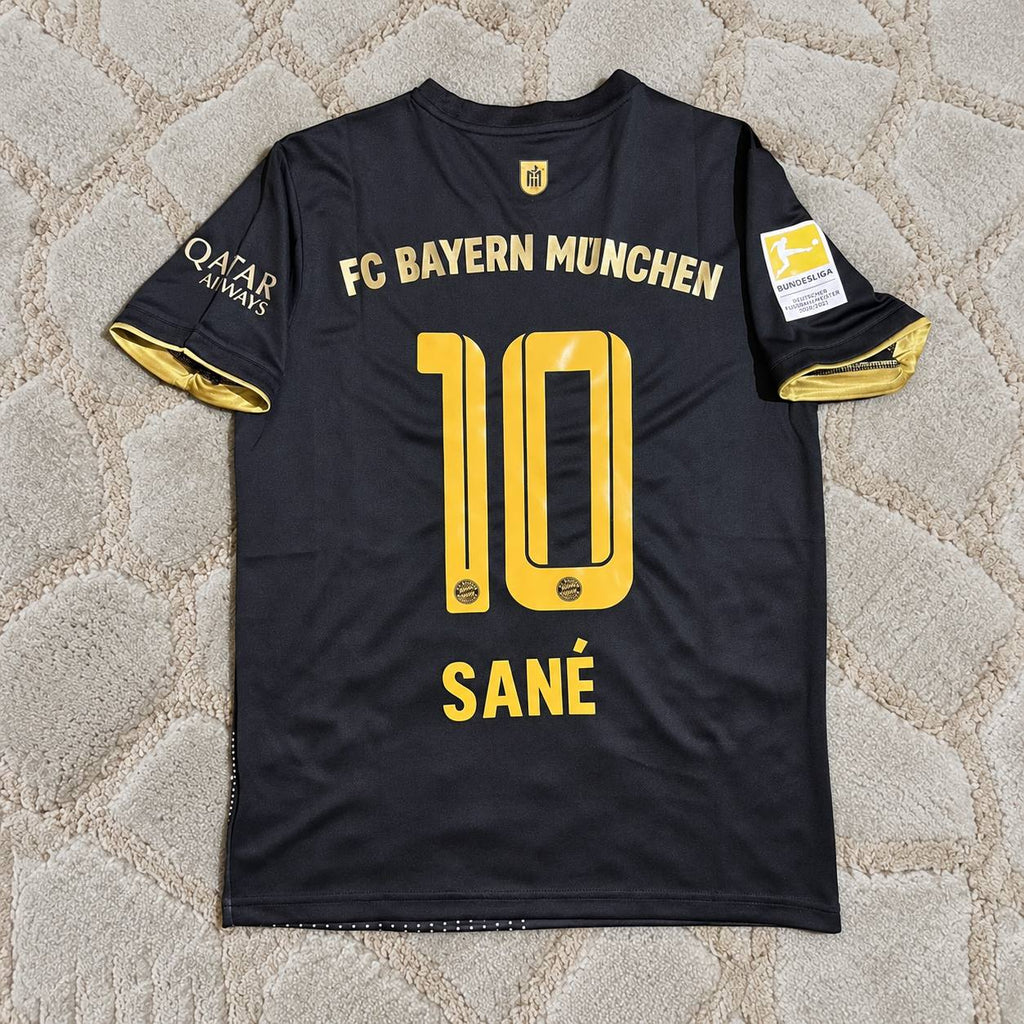 Leroy Sane #10 Bayern Munich 2021-2022 Away Football Shirt Jersey Kit Trikot Maillot