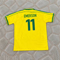 Emerson #11 Brazil World Cup 1998 Retro Football Shirt Jersey Kit Trikot Maillot