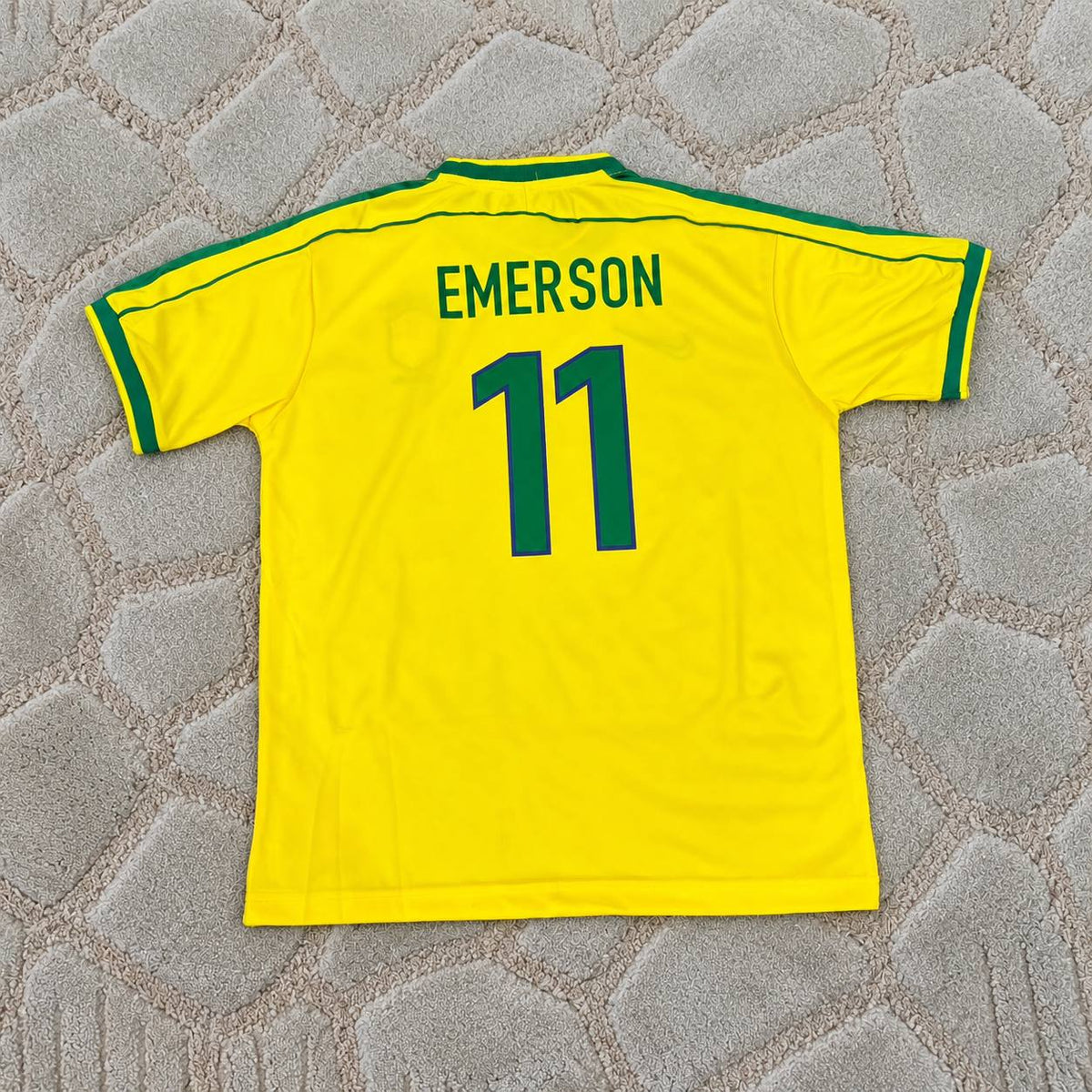 Emerson #11 Brazil World Cup 1998 Retro Football Shirt Jersey Kit Trikot Maillot