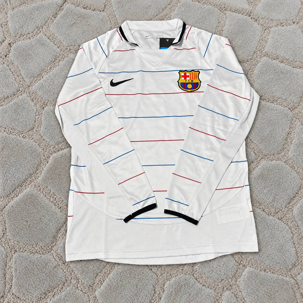Carles Puyol #5 Barcelona 2003 2004 Away Long Sleeve Retro Football Shirt Jersey Kit Trikot Maillot Magliaa