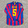 Carles Puyol Barcelona 2006 Final Retro Football Shirt Jersey Kit Trikot Maillot Magliaa