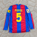 Carles Puyol Barcelona 2007 Retro Football Shirt Jersey Kit Trikot Maillot Magliaa