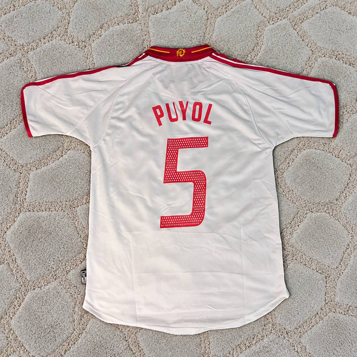 Carles Puyol Spain  Retro  Sleeve Football Shirt Jersey Kit Trikot Maillot Magliaa