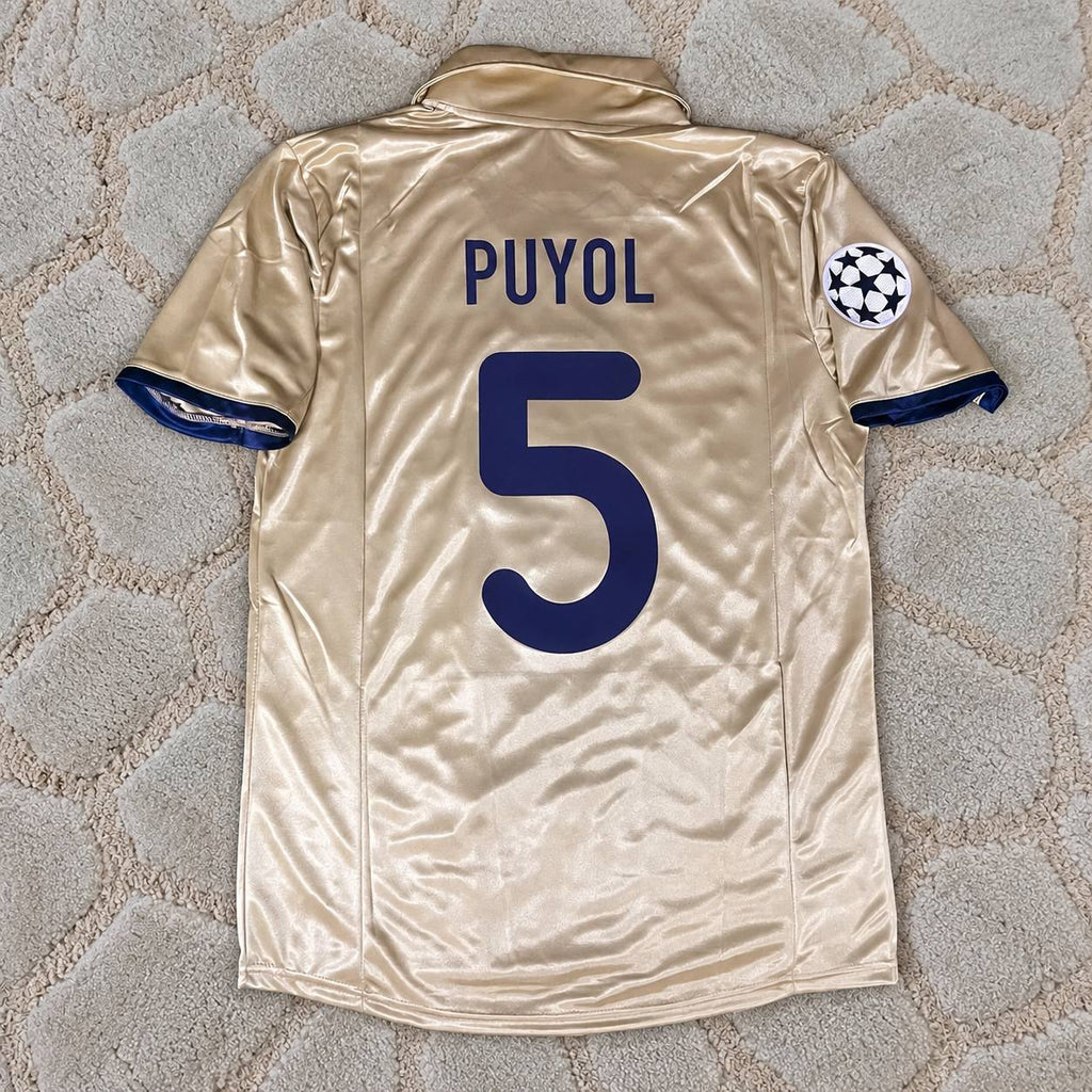 Carles Puyol Barcelona 2001-2002 Retro Football Shirt Jersey –  Trikot Maillot Maglia