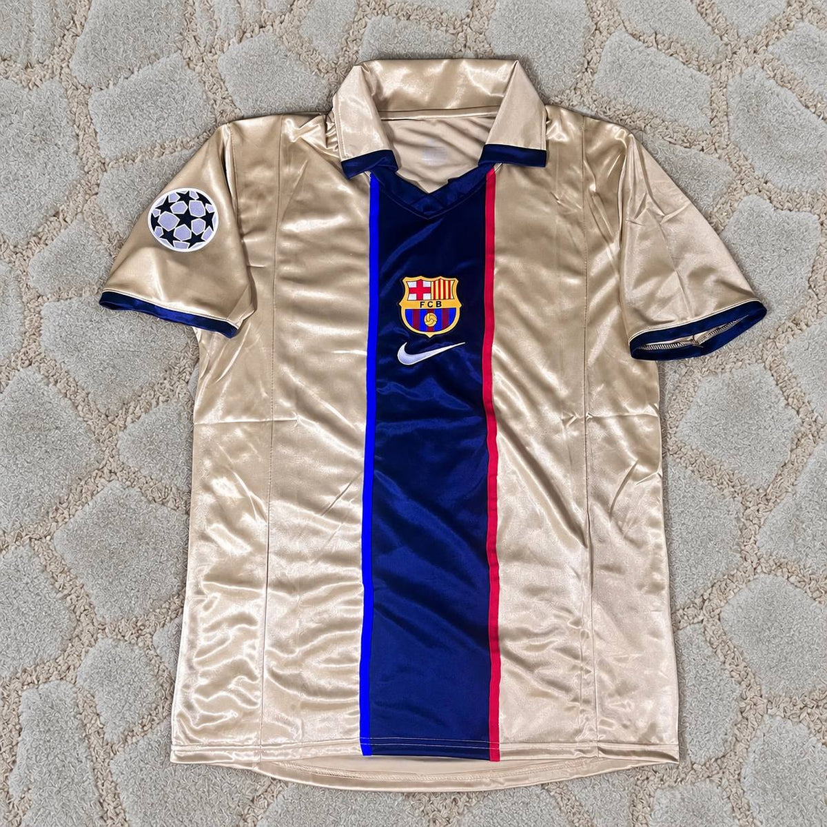 Carles Puyol Barcelona 2001-2002 Retro Football Shirt Jersey –  Trikot Maillot Maglia