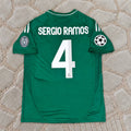 Sergio Ramos #4 R. Madrid 2012-2013 Green Football Jersey Soccer Shirt Trikot Maillot Maglia