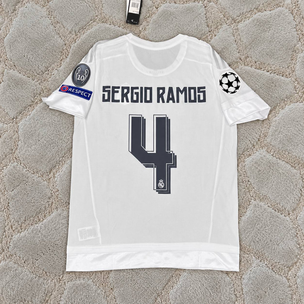 Sergio Ramos Real Madrid 2016 Final Football Shirt Jersey Kit Trikot Maillot Magliaa