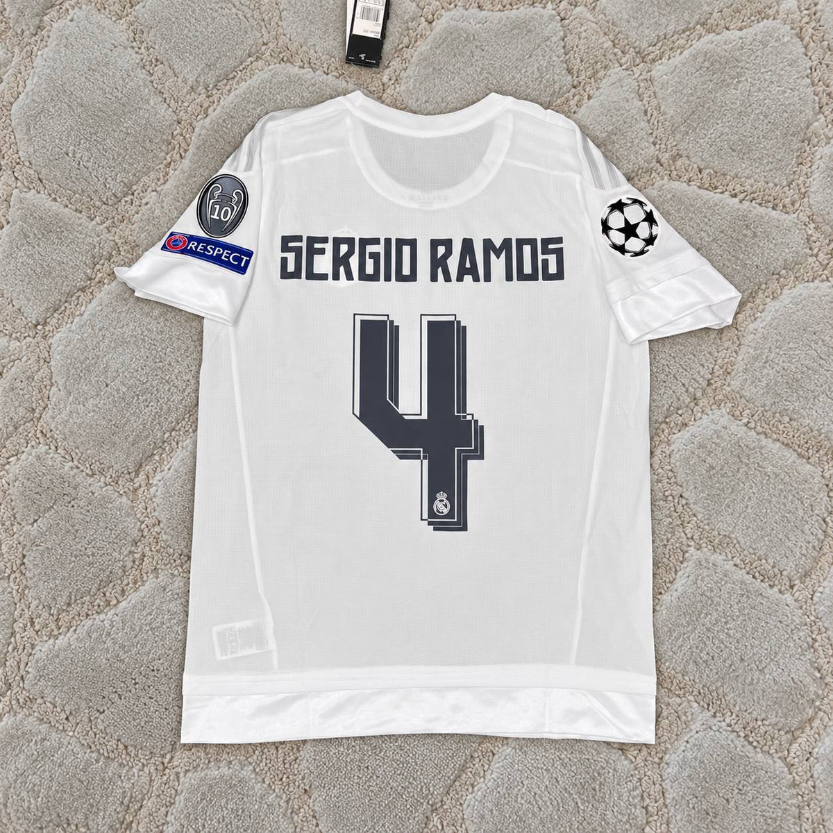 Sergio Ramos Real Madrid 2016 Final Football Shirt Jersey Kit Trikot Maillot Magliaa