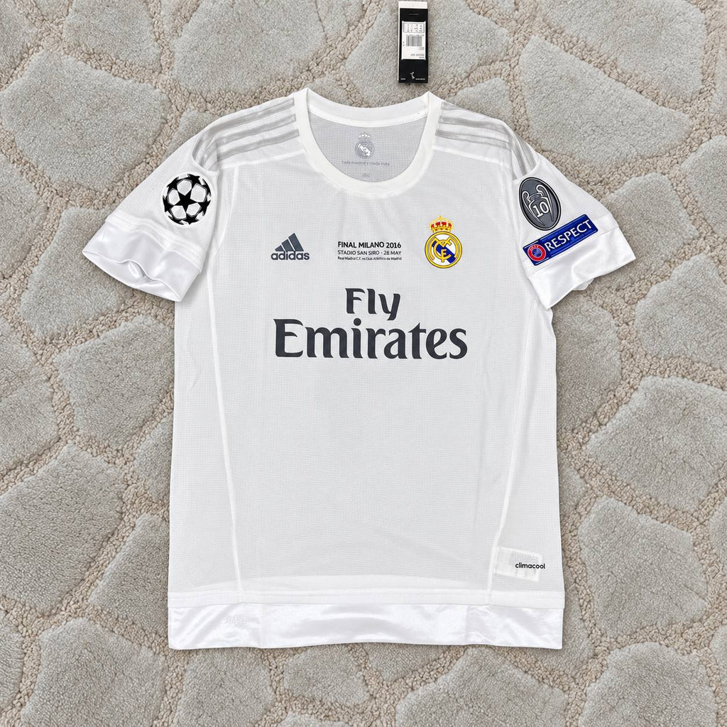 Sergio Ramos Real Madrid 2016 Final Football Shirt Jersey Kit Trikot Maillot Magliaa