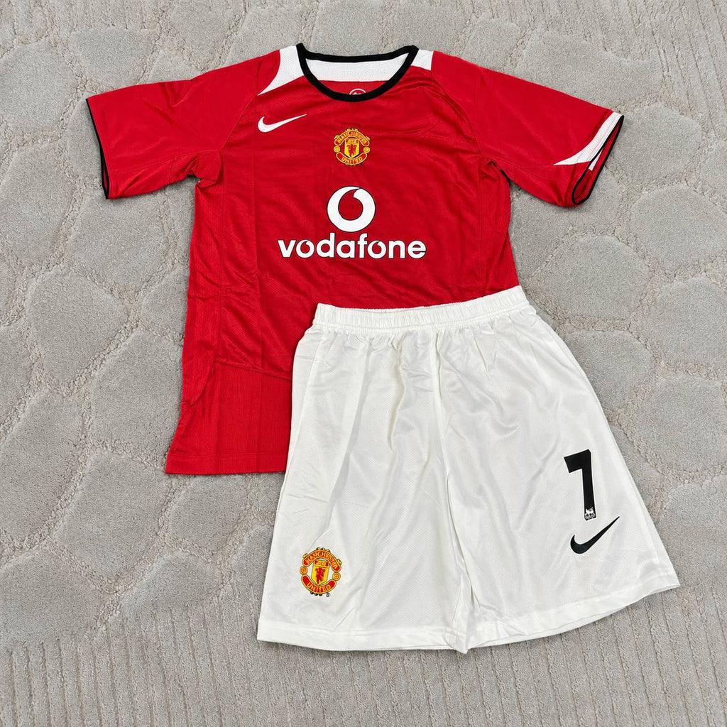 Cristiano Ronaldo Manchester United 2005/06 Retro KIDS Football Jersey Maillot Maglia Soccer Shirt