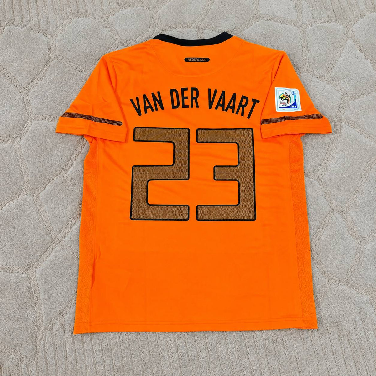 Van Der Vaart Netherlands 2010 World Cup Home Orange Retro Football Jersey