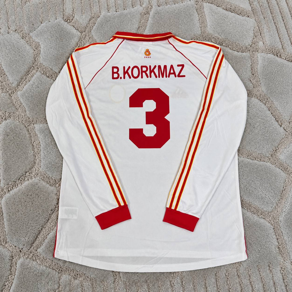 Bülent Korkmaz Galatasaray UEFA 2000 Final Retro Football Jersey Kit