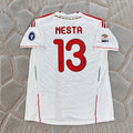 Alessandro Nesta #13 Milan 2011-2012 White Away Retro Football Jersey