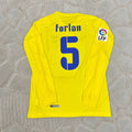 Diego Forlan 5 Villarreal CF 2008/2009 Long Sleeve Retro Football Jersey