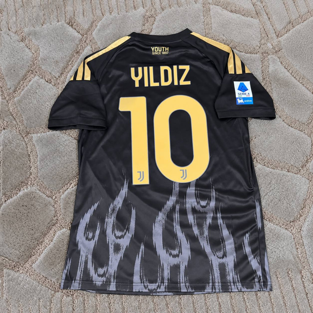 Kenan Yıldız Juventus 2026/2027 New Season Third Black Football Jersey