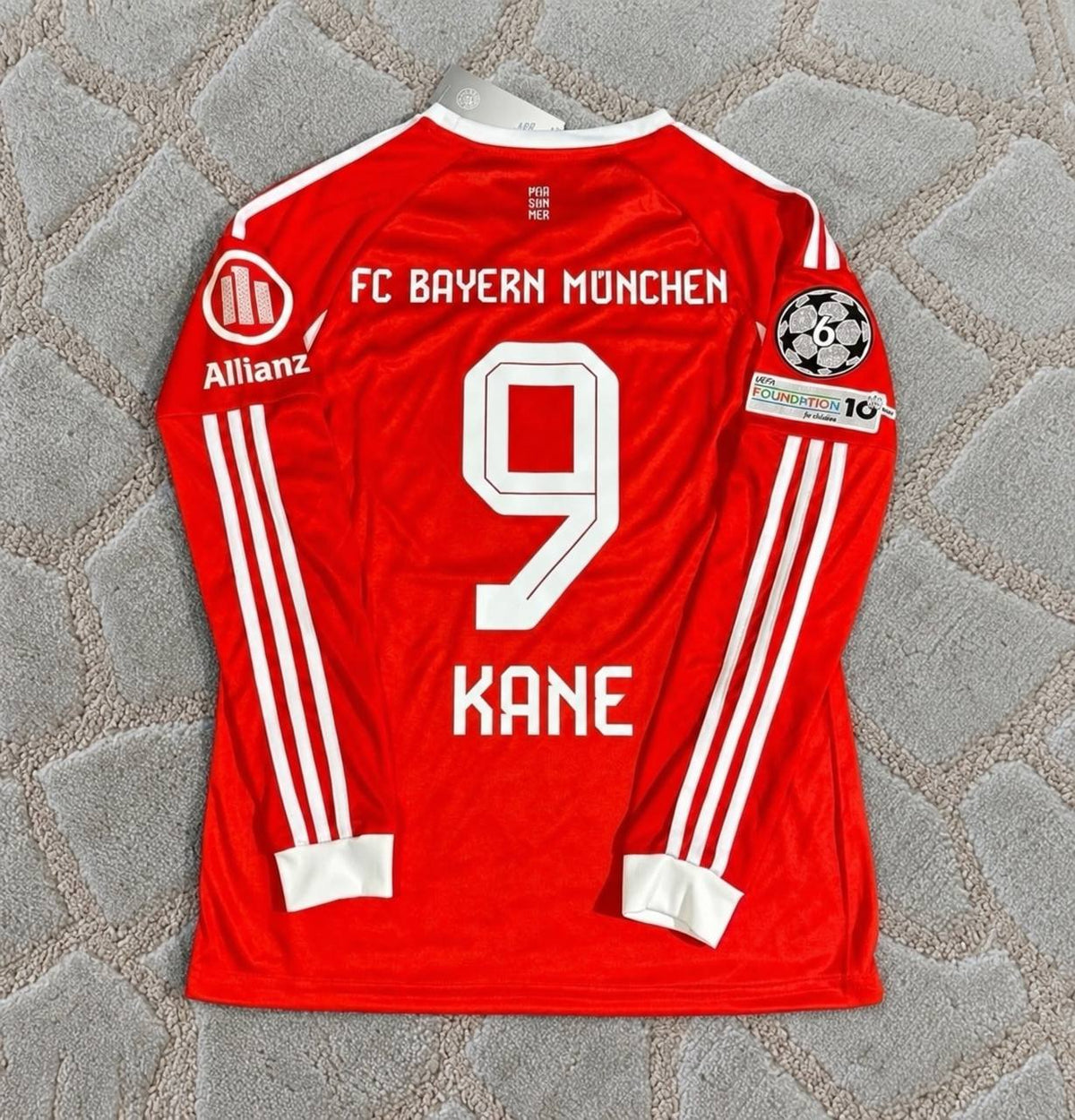 Harry Kane #9 Bayern Munich 2026 Champions League Long Sleeve Football Shirt Jersey Kit Soccer Trikot Maillot Maglia