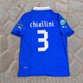 Giorgio Chiellini 3- Italy Euro 2012 Retro Home Jersey