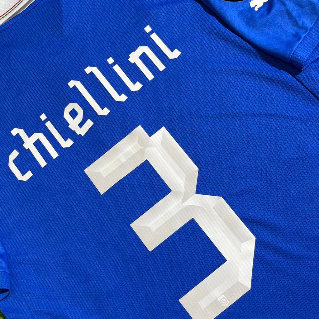 Giorgio Chiellini 3- Italy Euro 2012 Retro Home Jersey