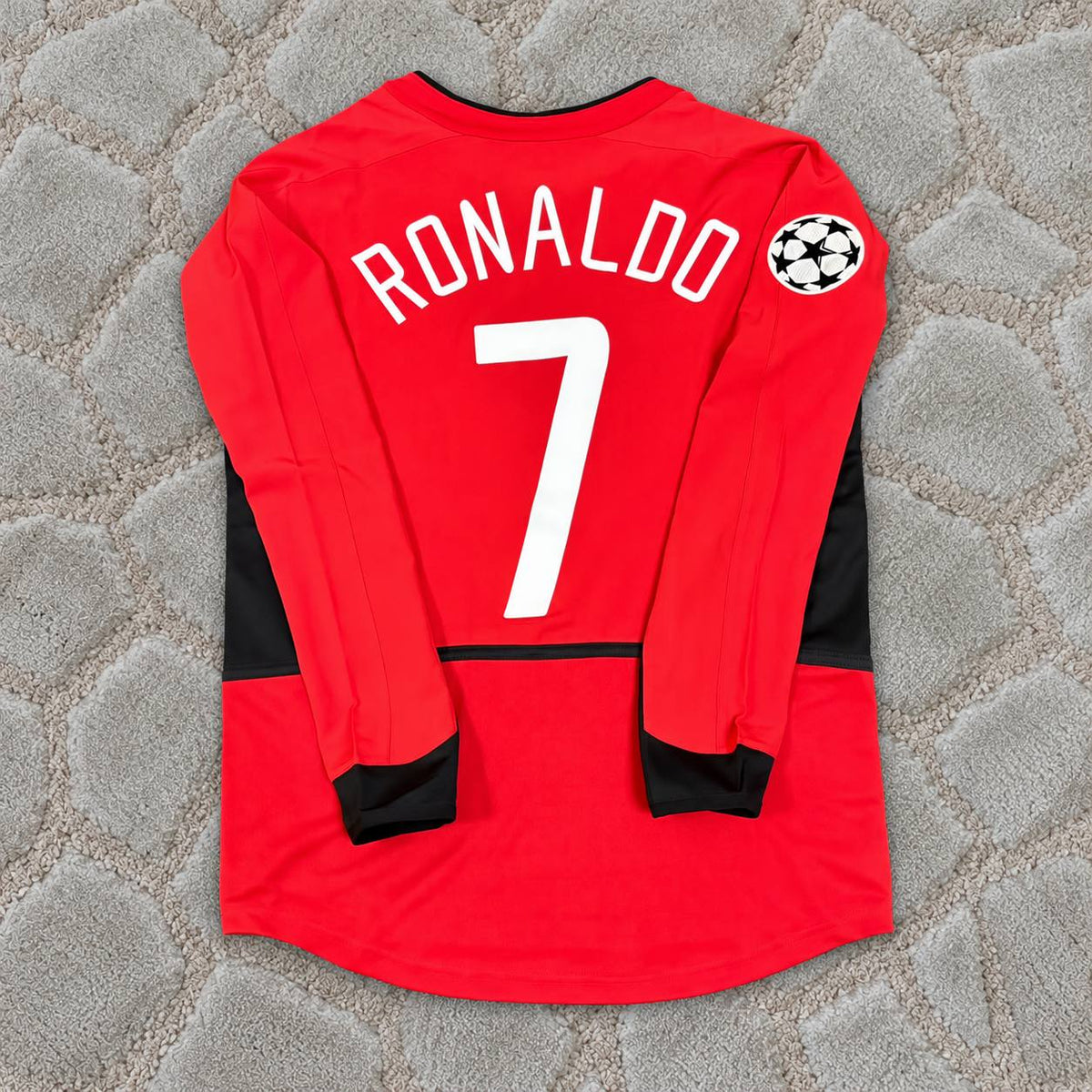 Cristiano Ronaldo #7 Manchester United 2002 2004 Retro Long Sleeve Football Jersey Kit Soccer Shirt Trikot Maillot Maglia